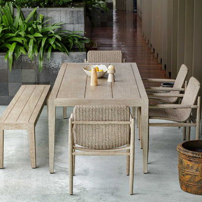 Sumba - Wicker Outdoor Dining Chair - Gray