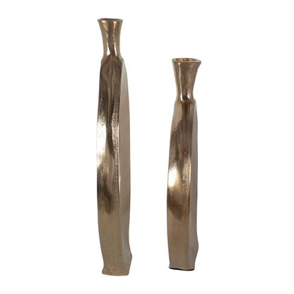 Kyler - Textured Vases (Set of 2) - Bronze