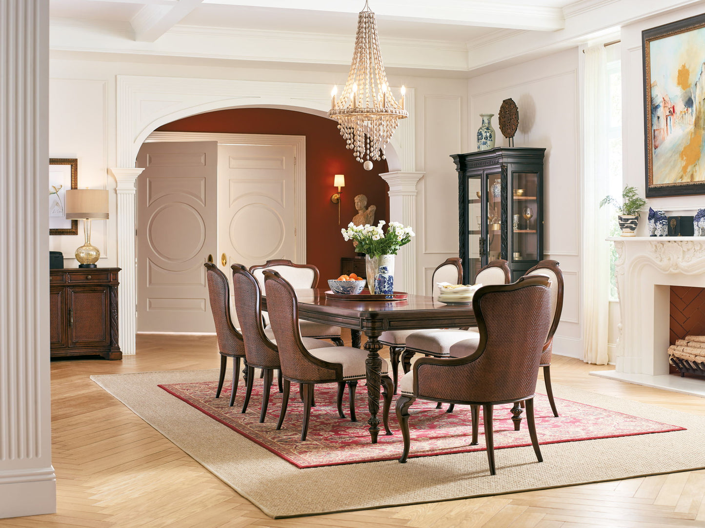 Charleston - Upholstered Side Chair (Set of 2) - Dark Brown