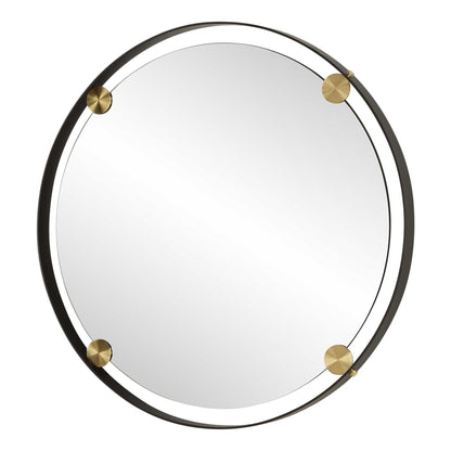 Radius - Round Bronze Iron Mirror