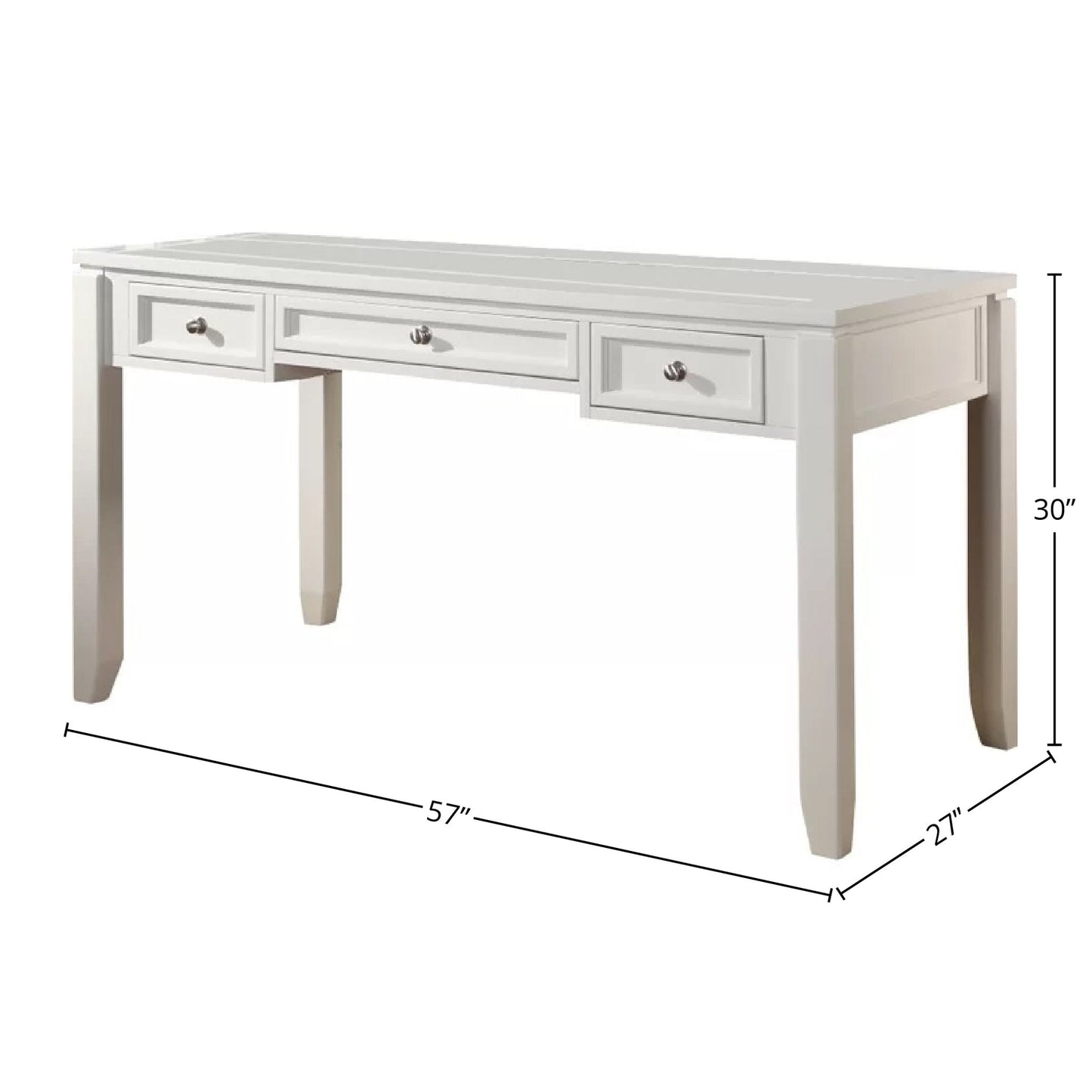 Boca - U Shape Desk With Hutch And File - Cottage White