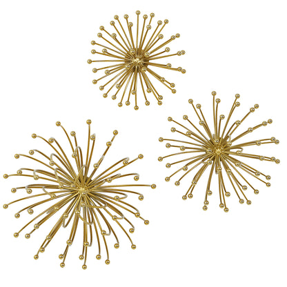 Aga - Gold Metal Wall Decor (Set of 3)