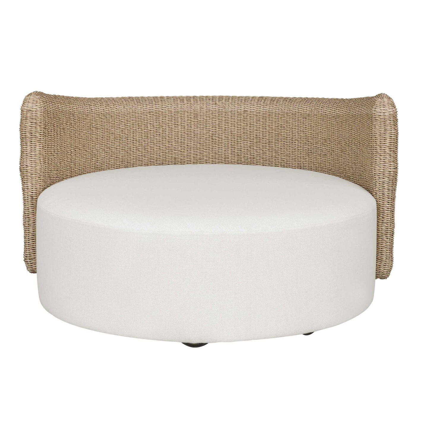 Sunset - Outdoor Round Swivel Day Bed - White