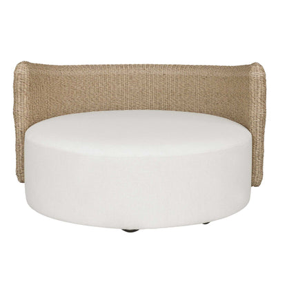 Sunset - Outdoor Round Swivel Day Bed - White