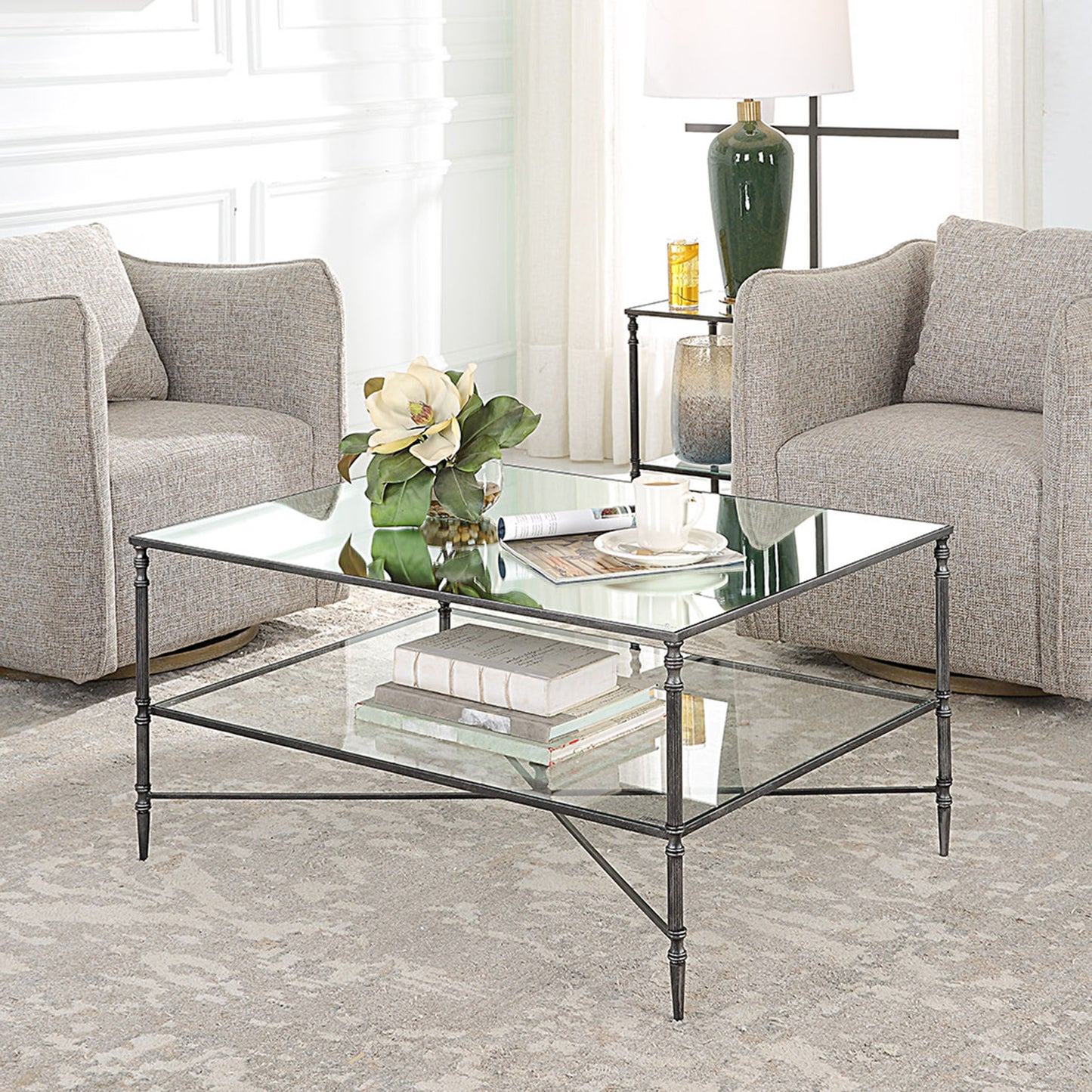 Henzler - Mirrored Steel Coffee Table