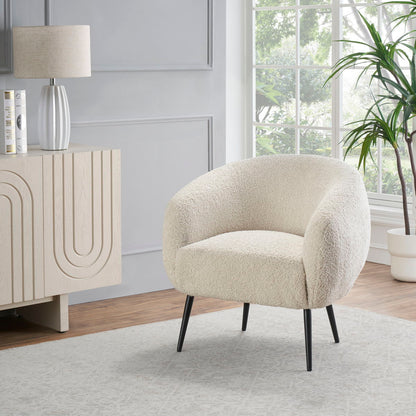 Lyra - Accent Chair - Ivory / Black