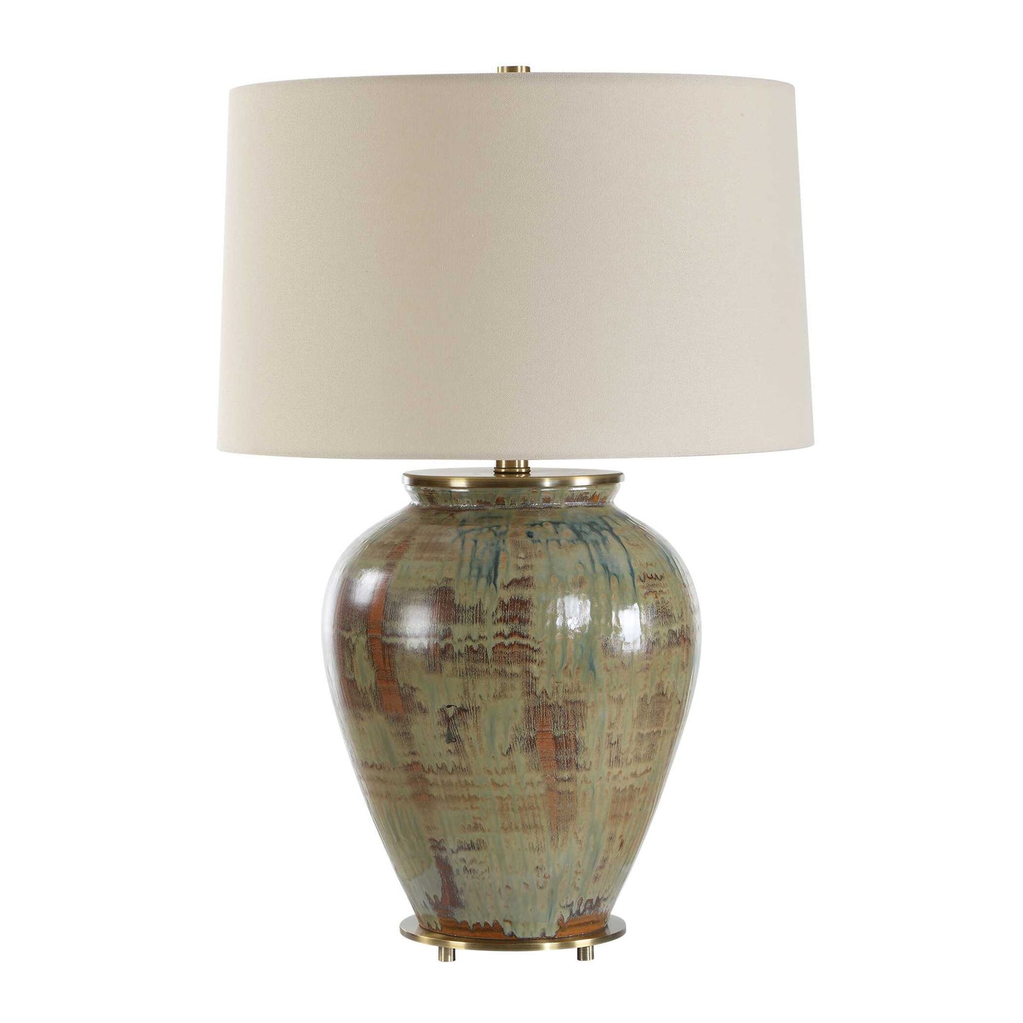 Olisa - Table Lamp - Brown Green