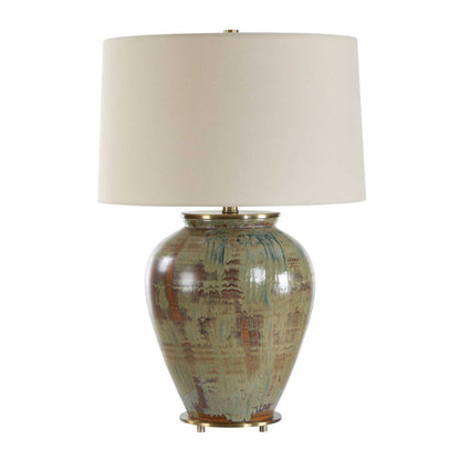 Olisa - Table Lamp - Brown Green