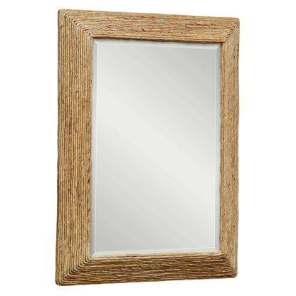 Rora - Woven Coastal Mirror - Gold