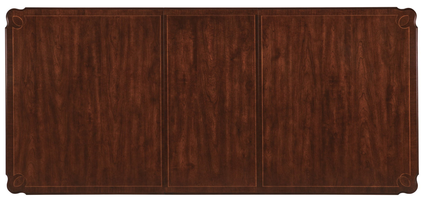 Charleston - Rectangle Leg Dining Table With 2-22" leaves - Dark Brown