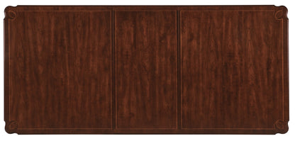 Charleston - Rectangle Leg Dining Table With 2-22" leaves - Dark Brown