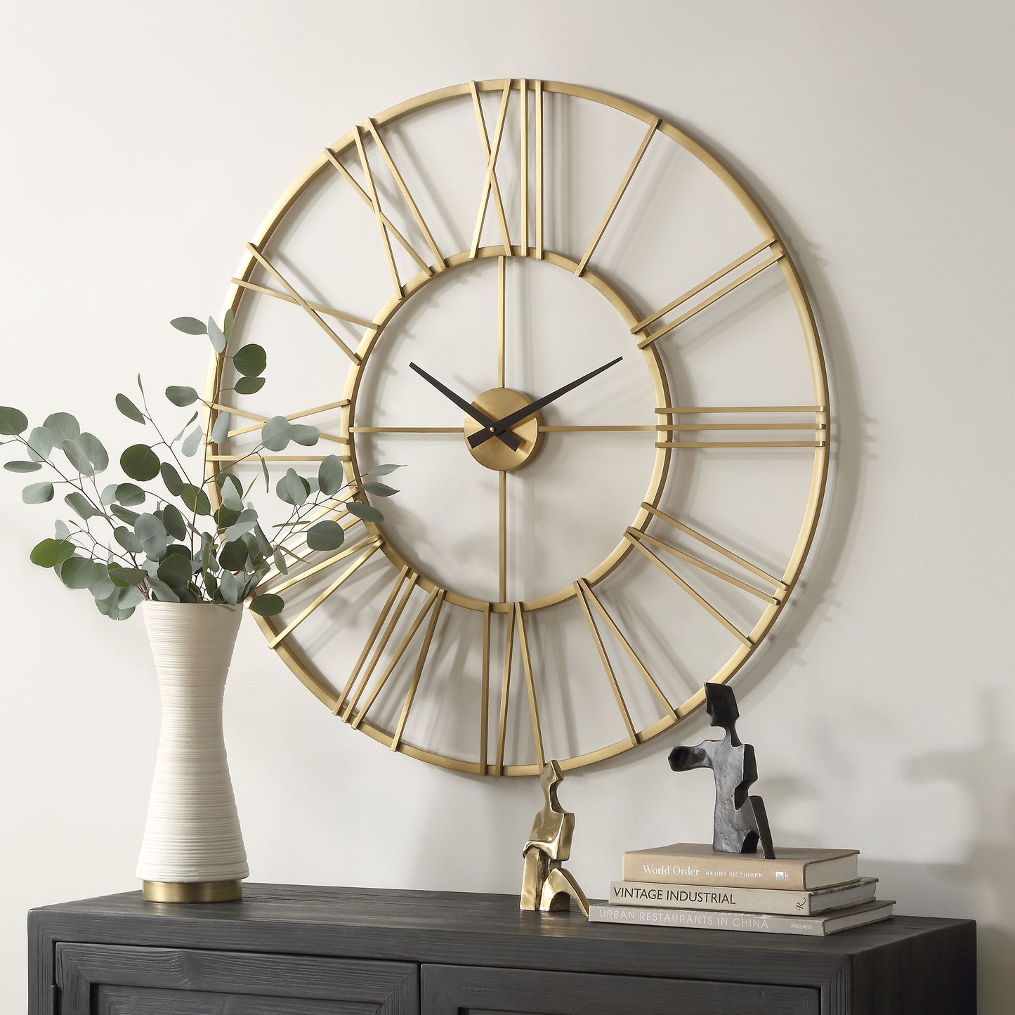 Keyann - Brass Wall Clock