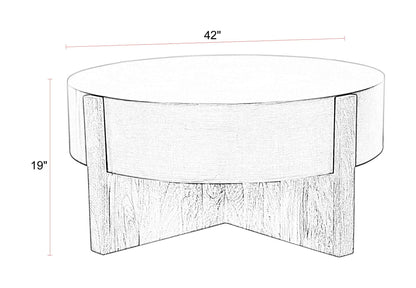 Aspen - 42" Round Cocktail Table With 2 End Tables - Barton Bronze