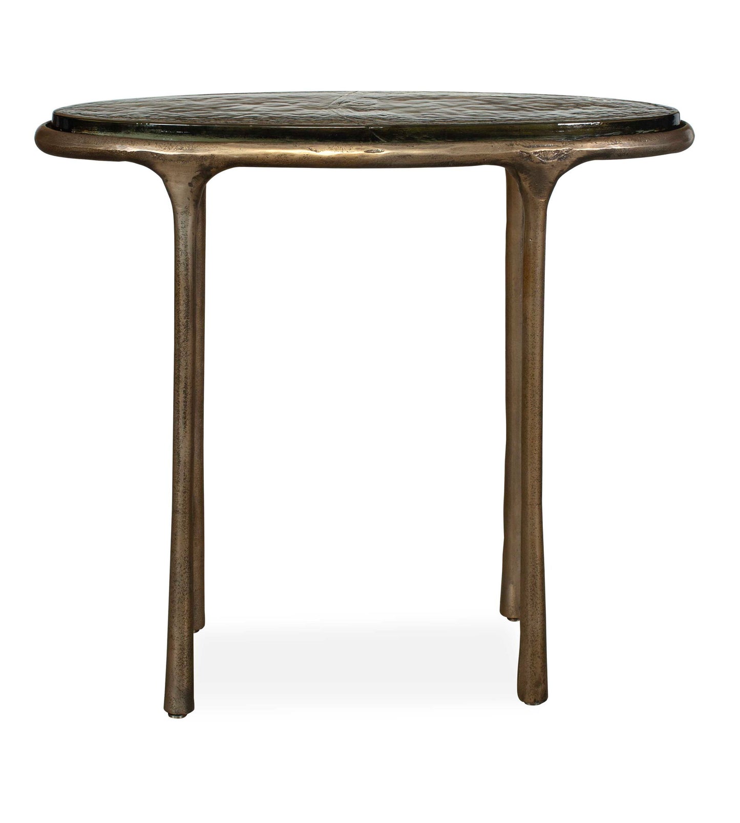 Ata - Oval Accent Table - Brass