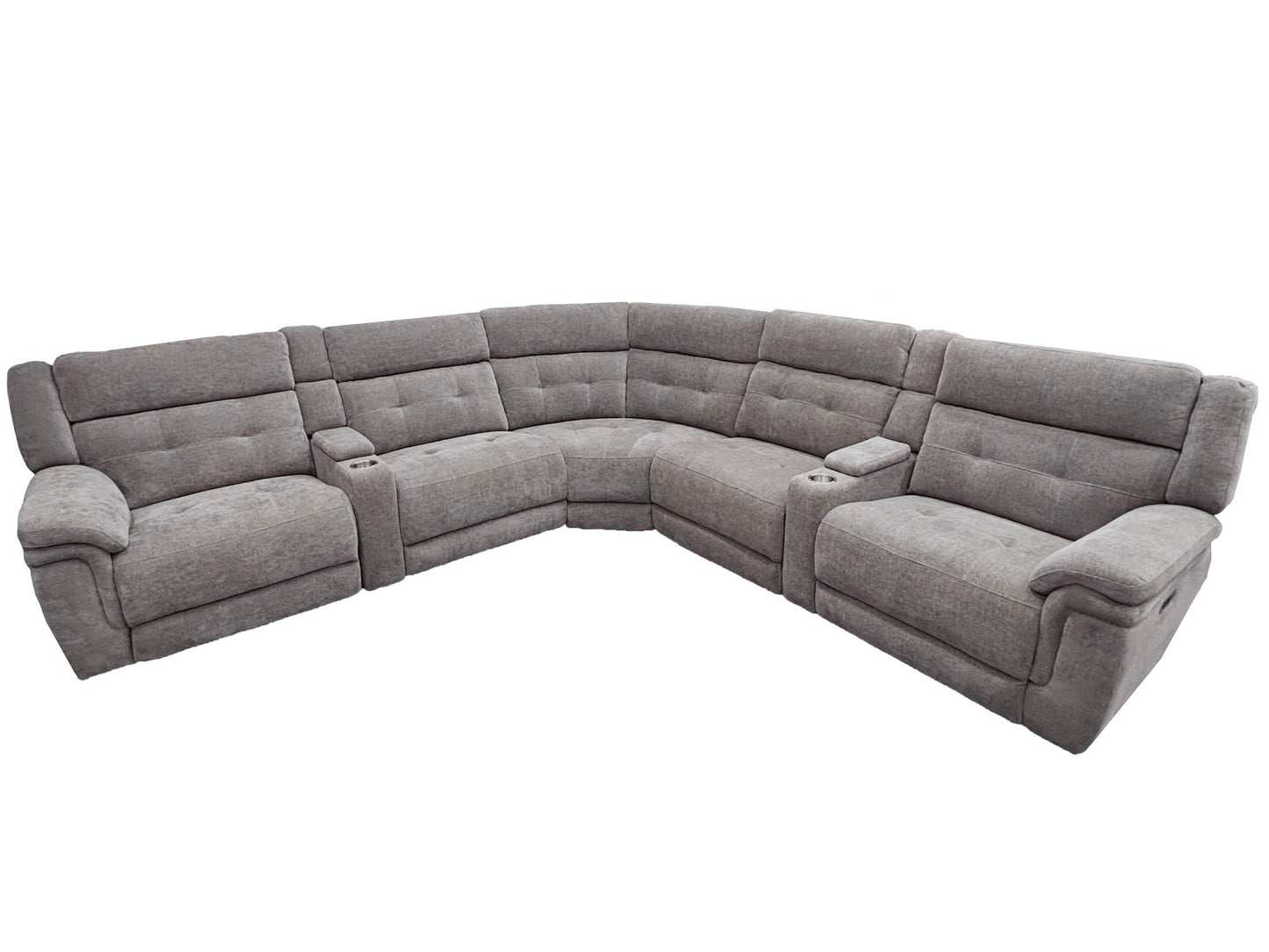 Richland - Modular Power Reclining Sectional With Power Adjustable Headrests