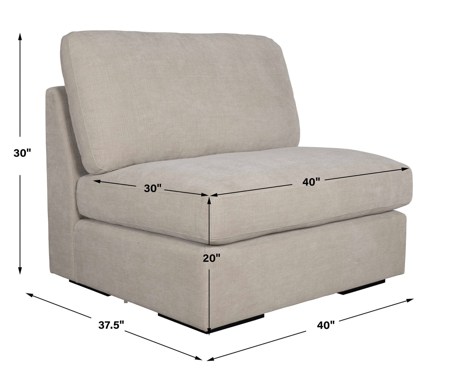 Refuge - Armless Sofa