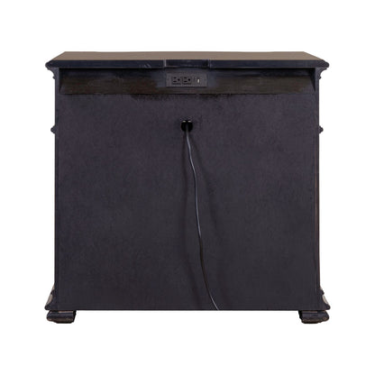 Provence Park - Bedside Chest With Charging Station - Brown