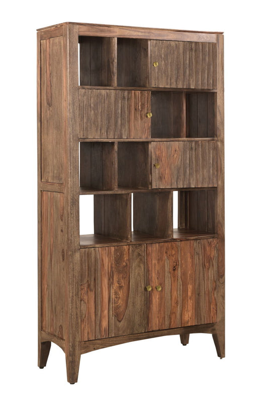 Waverly - Five Door Bookcase - Light Natural Sheesham