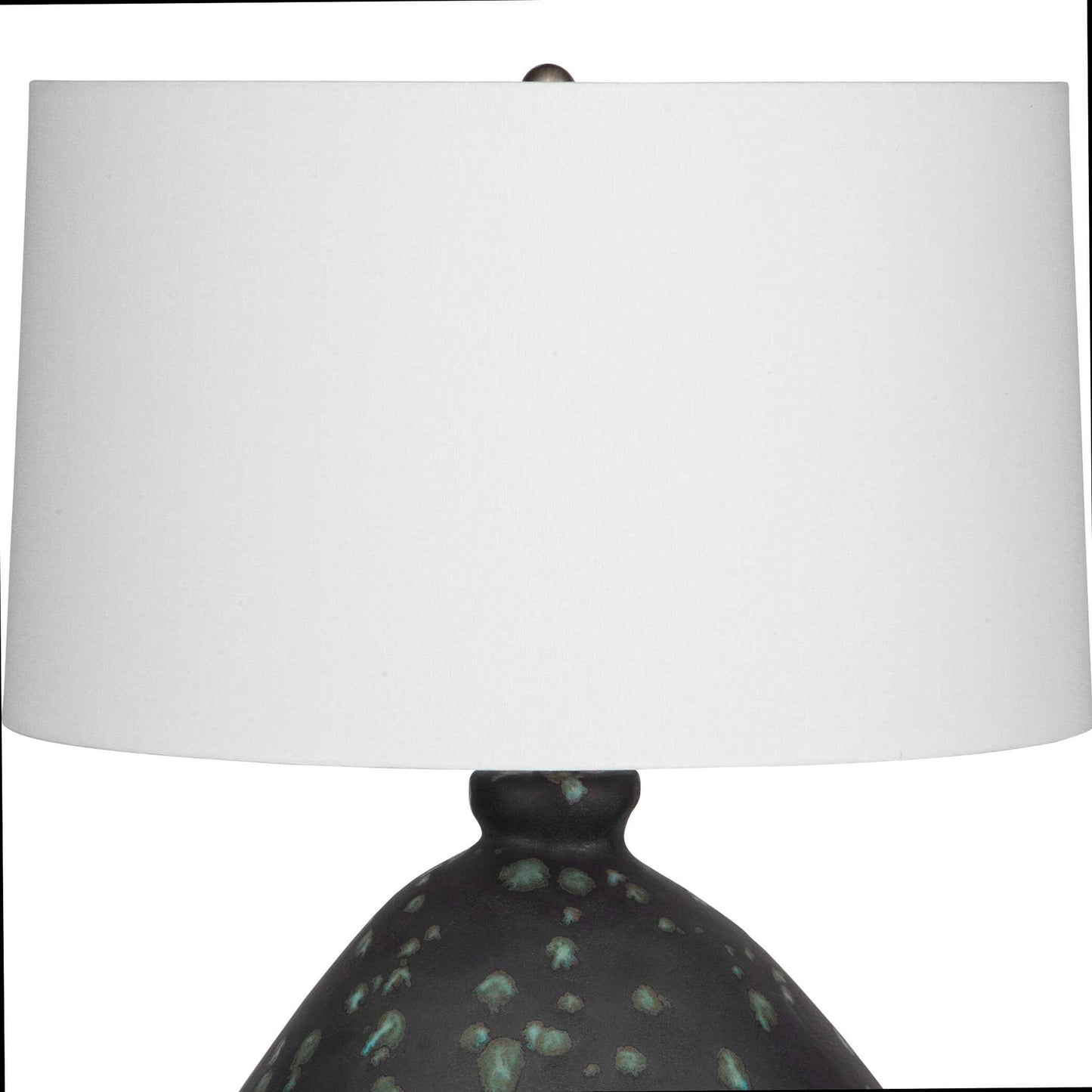 Killarney - Distressed Green Table Lamp - Black