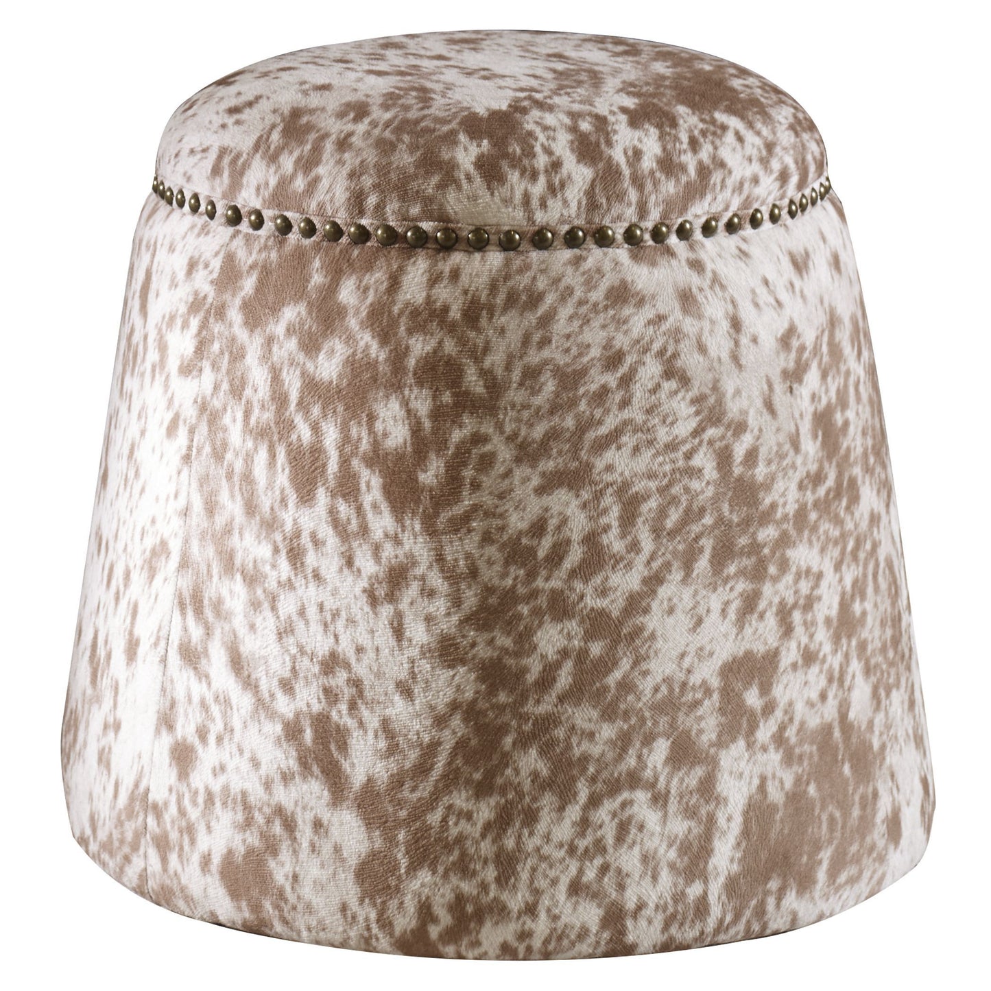 Gumdrop - Hide Ottoman - Light Brown