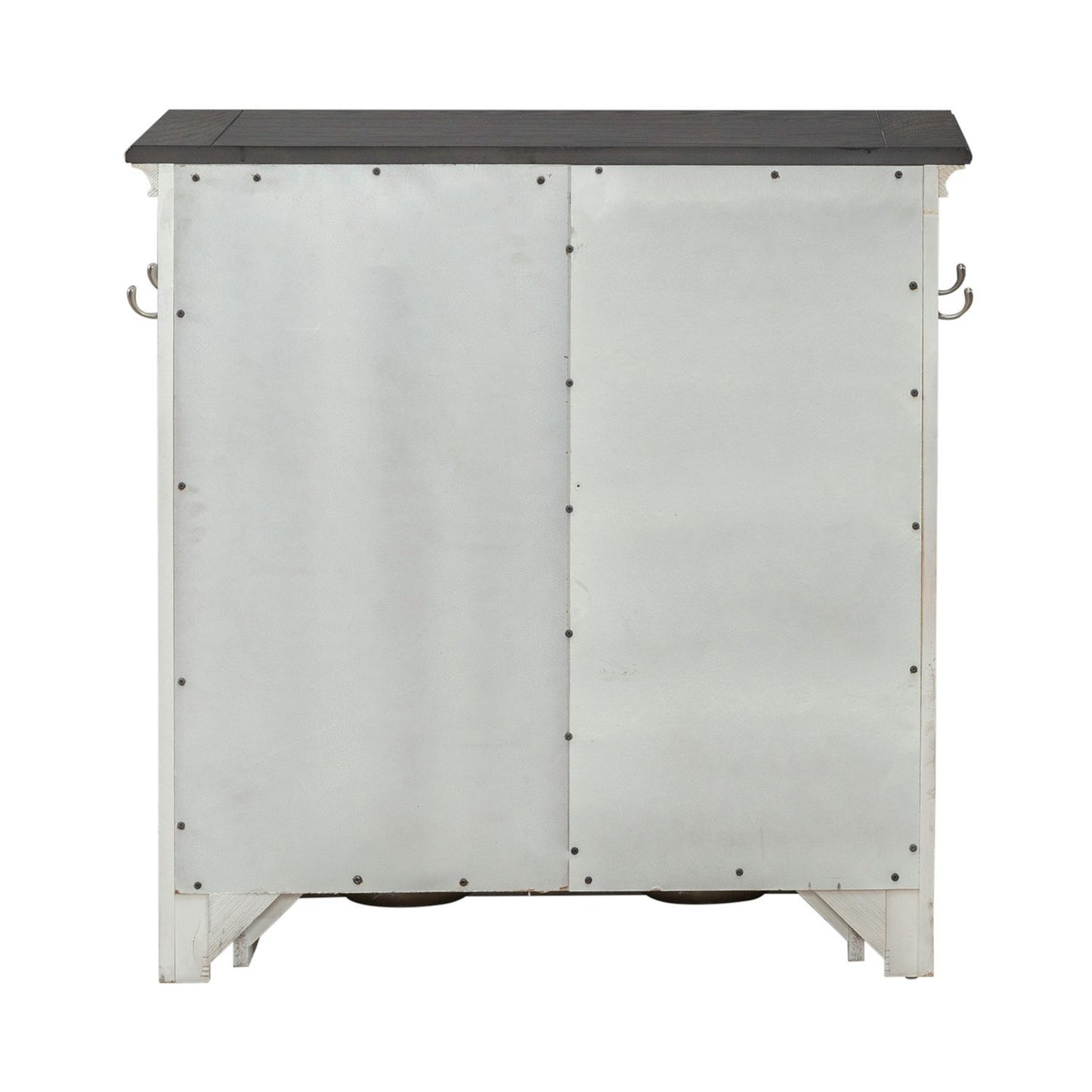 Allyson Park - Pet Feeder - Wirebrushed White / Charcoal