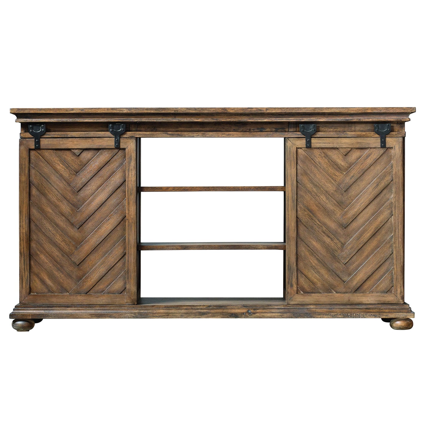 Primalia - Barn Door Media Console - Light Brown