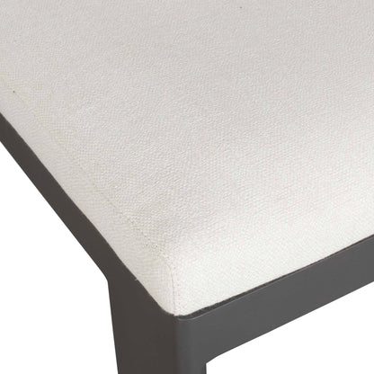 Bolster Back - Outdoor Bar Stool - White / Black