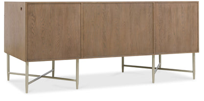 Sonnet - Sonnet Executive Desk - Dark Gray / Light Brown