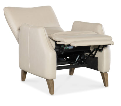 RC - Rumero Press Back Recliner - White