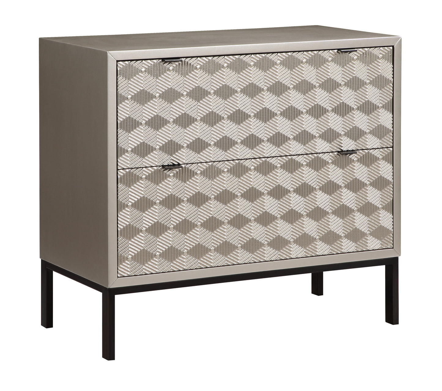 Tamara - Two Drawer Chest - Prism Gold / Black