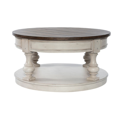 Morgan Creek - Round Cocktail Table - White