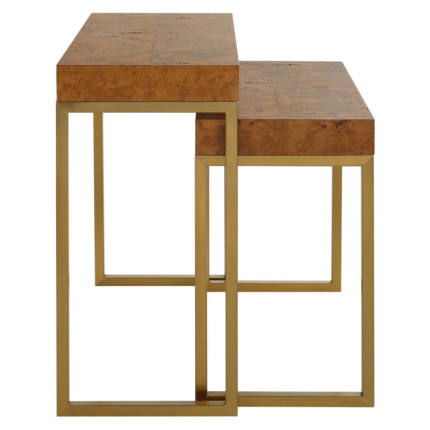 Burl-esque - Wooden Nesting Tables (Set of 2)