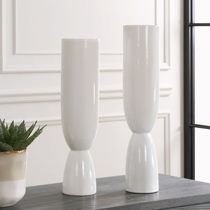 Kimist - Vases (Set of 2) - White