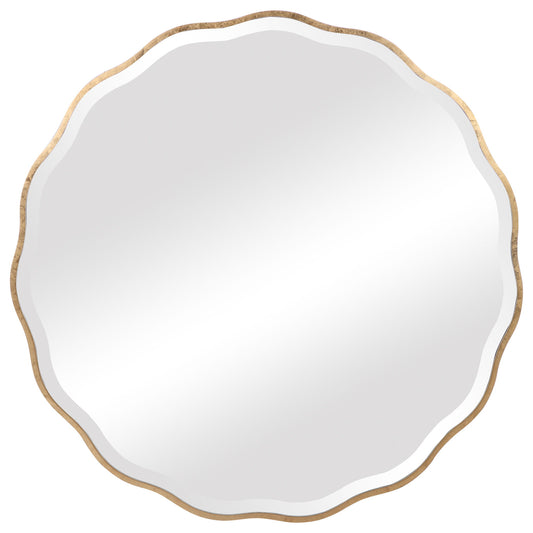 Aneta - Round Mirror - Gold