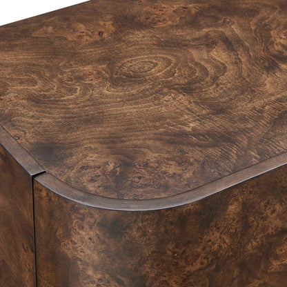 Melbourne - Mappa Burl 4 Door Cabinet - Woodtone