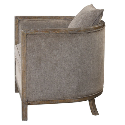 Viaggio - Chenille Accent Chair - Gray