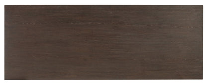Curata - Short Left / Right / Freestanding Desk - Dark Brown / Gold