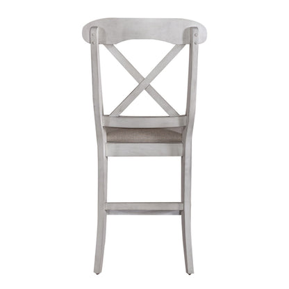 Ocean Isle - Upholstered X Back Counter Chair