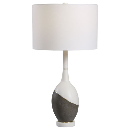 Tanali - Modern Table Lamp - White & Gray