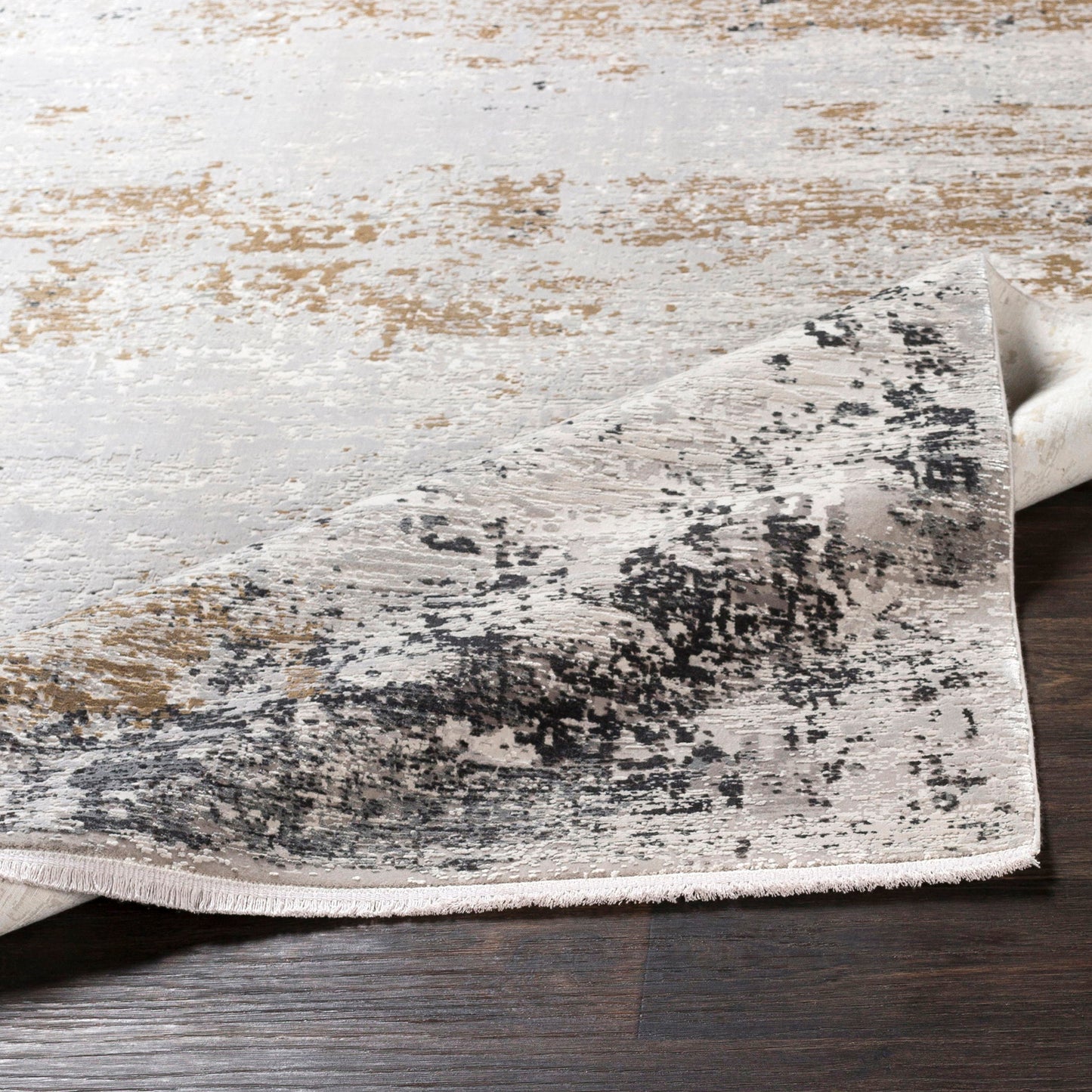 Ulen - Abstract 7.5 X 11 Rug - Pearl Silver