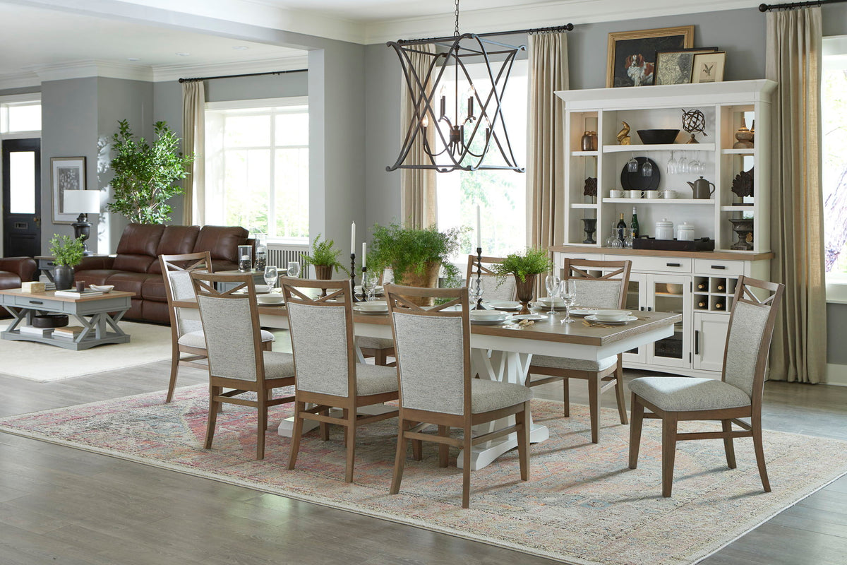 Americana Modern Dining - Upholstered Dining Chair (Set of 2) - Cotton White