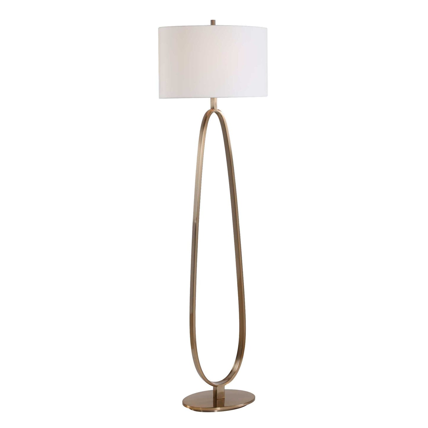 Tordin - Geometric Floor Lamp - Brass / Gold