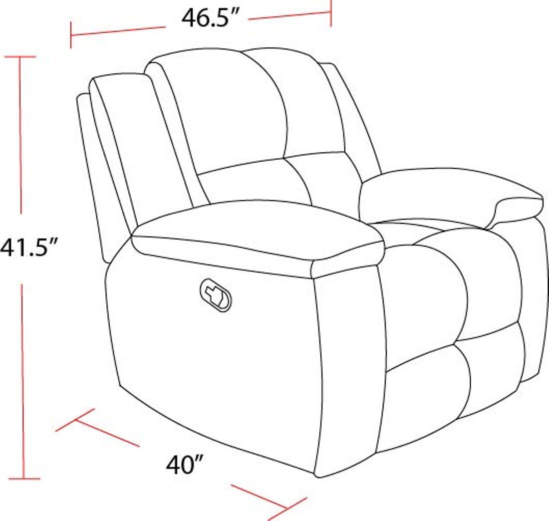 Buster - Manual Glider Reclining Sofa Set