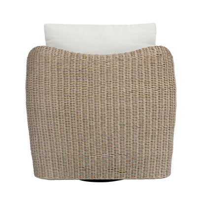 Sunset - Outdoor Swivel Lounge Chair - Oatmeal / Oyster White