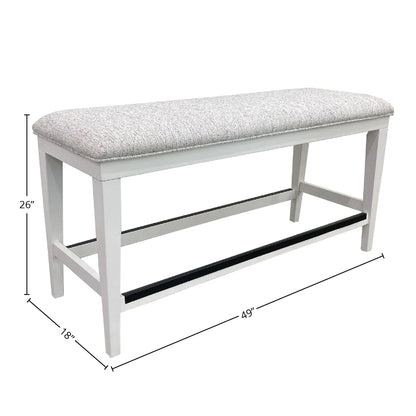 Americana Modern Dining - Upholstered Counter Bench - Cotton