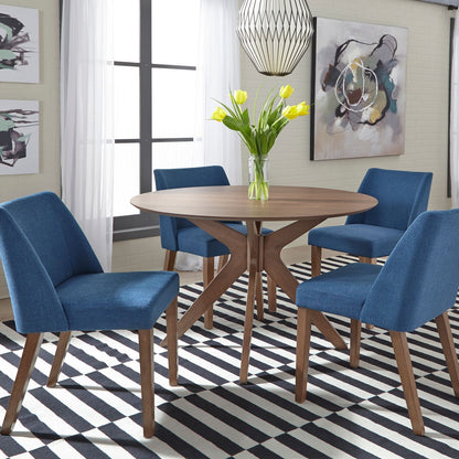 Space Savers - Round Pedestal Table - Walnut