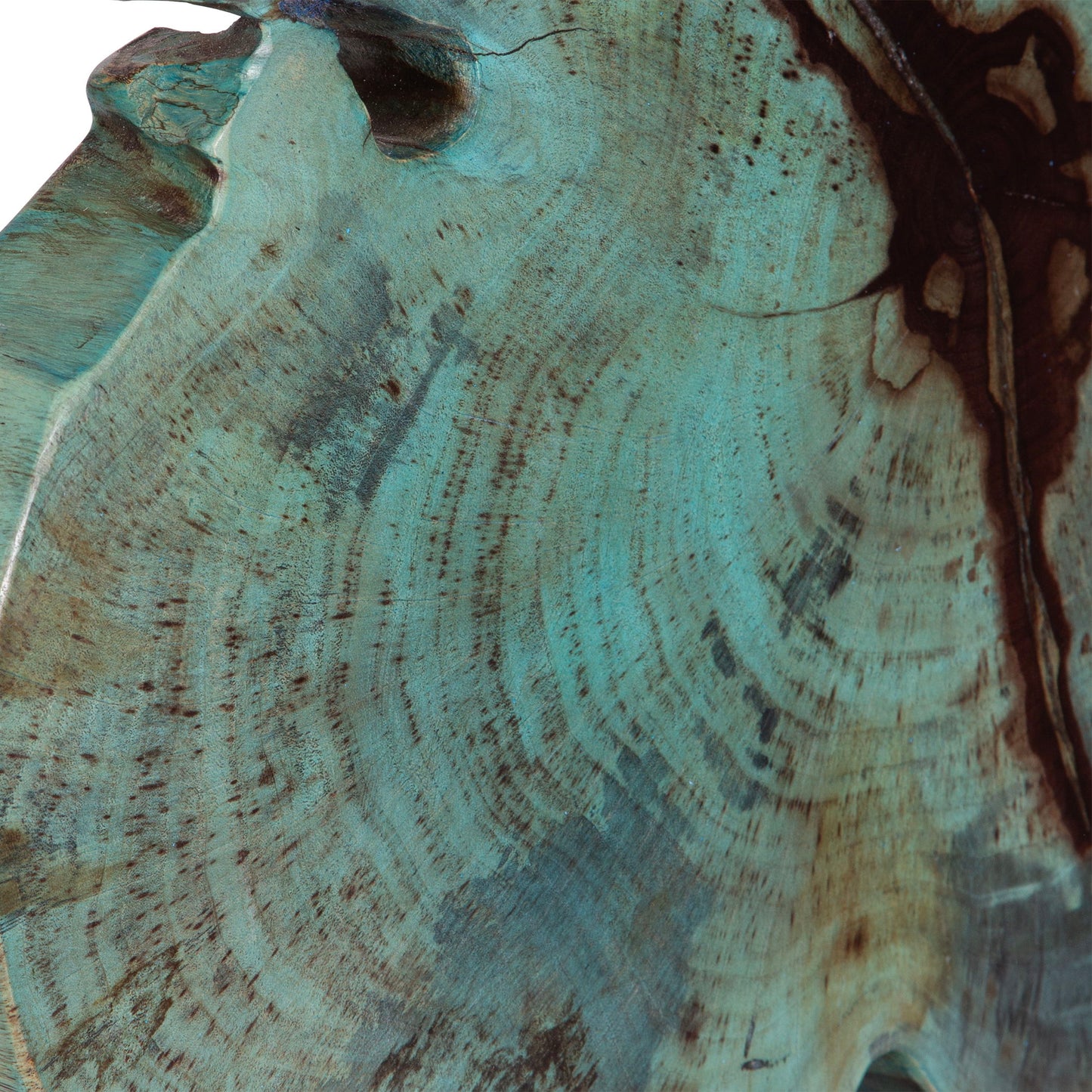 Bahati Wood - Sculpture - Blue