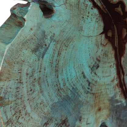 Bahati Wood - Sculpture - Blue