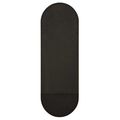 Russo - Travertine Tall Oval Mirror - Bronze / Brown / Gold