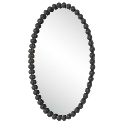 Serna - Black Oval Mirror